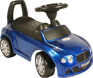 Jeździk Bentley Pchacz Melodie Schowek Niebieski