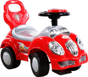 Jeździk Pchacz Oldmobile Dźwięki Schowek Czerwony