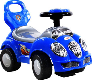 Jeździk Pchacz Oldmobile Dźwięki Schowek Niebieski