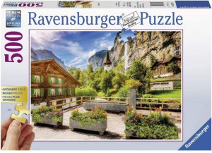 Ravensburger Puzzle 500el Lauterbrunnen Szwajcaria