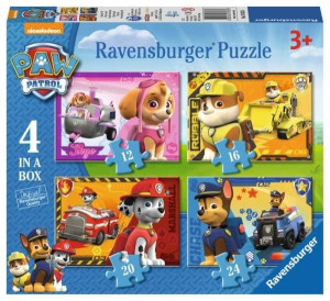 Ravensburger Puzzle 4w1 Psi Patrol 4 Pieski