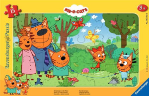 Ravensburger Puzzle Ramkowe 15el Kot-o-ciaki