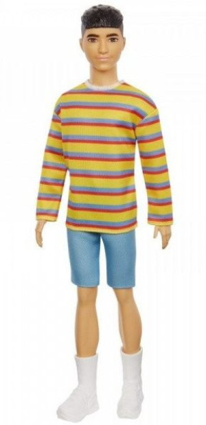 Barbie Lalka Fashionistas Ken Bluza Kolorowe Paski