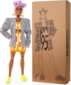Barbie Lalka Bmr 1959 Różowe Włosy Koki