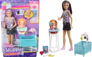 Barbie Skipper Zestaw Opiekunka Dziecięca