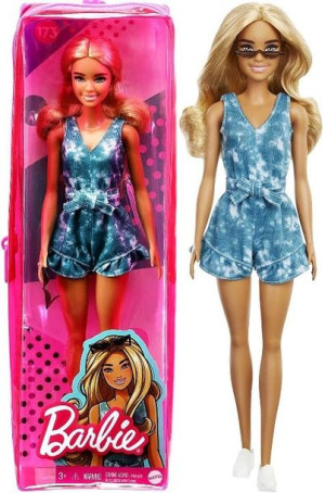 Barbie Lalka Jeansowy Kombinezon