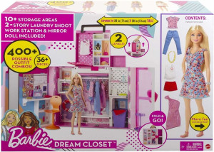 Barbie Zestaw Garderoba + Lalka