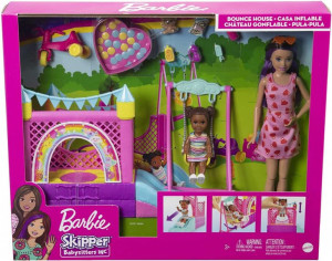 Barbie Opiekunka Skipper Dmuchany Zamek