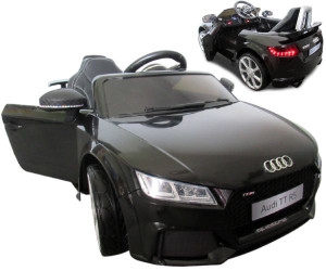 Audi Tt Czarne Auto Na Akumulator Miękkie Koła I Fotelik