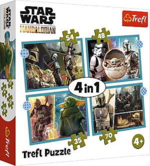 Trefl Puzzle 4w1 Mandalorian Star Wars