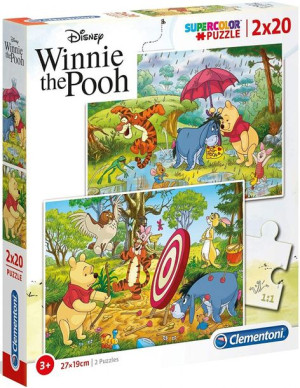 Clementoni Puzzle 2 X 20 El Kubuś Puchatek
