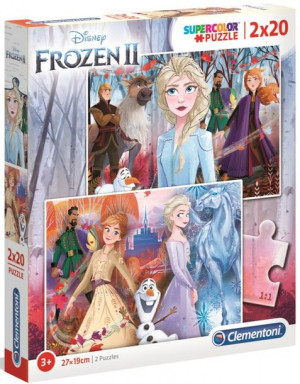 Clementoni Puzzle 2x20el Kraina Lodu 2 Super Color