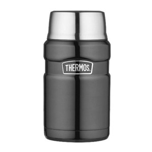 Termos na żywność z łyżką Thermos King 710 ml - grafitowy