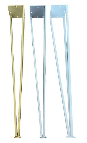 Nogi meblowe 72 cm zlote czarne kolory metalowe
