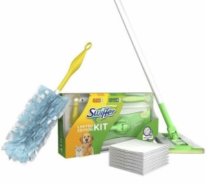 SWIFFER MOP - STARTER 1 mop (8 wkładów)   Duster (1 wkład)