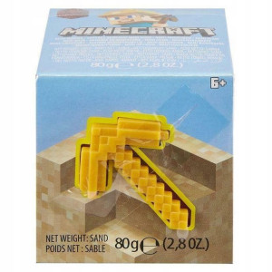 Minecraft Figurka + Złoty Kilof Golden Pickaxe