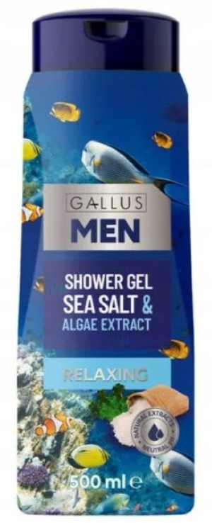GALLUS Men Żel pod prysznic 500ml sól i algi DE