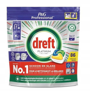 DREFT PLATINUM Lemon tabletki do zmywarki 86 szt