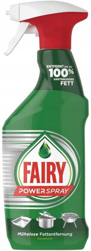 Fairy Power Spray Cytrynowy Odtłuszczacz 500ml DE
