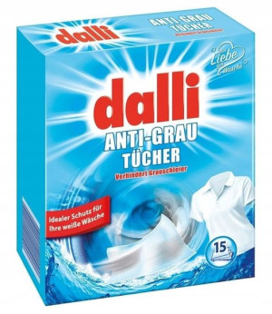 Dalli Chusteczki Do Prania Białych Tkanin 15szt DE