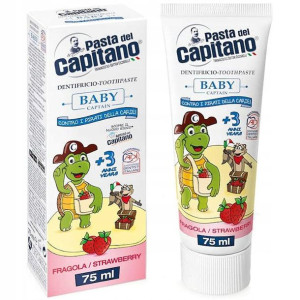 Pasta Del Capitano Dla Dzieci +3 Truskawka 75ml