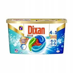 Dixan kapsułki do prania odor 4 w 1 25 kapsułek