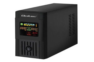 UPS  QOLTEC Monolith Line Interactive 1200VA 720W / 1xFrench / 1xSchuko / 2
