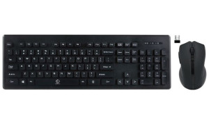 Zestaw Rebeltec Klawiatura Millenium + Mysz Wireless Black Nano Usb