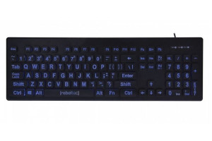 Klawiatura Rebeltec Bigfont Usb Led Black