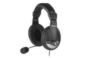 SŁUCHAWKI NGS MSX 9 PRO z mikrofonem BLACK/SILVER