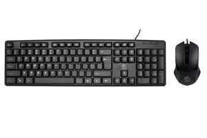 Zestaw Rebeltec Klawiatura Simson + Mysz Black Usb 1,8m