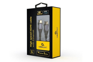 KABEL GEMBIRD  HDMI/HDMI MĘSKI v2.0  3M  4K  UHD ethernet  Premium  BOX