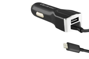 Ładowarka Samochodowa (zasilacz) Qoltec 5v/3.4a 1xusb + Kabel Usb Typ C
