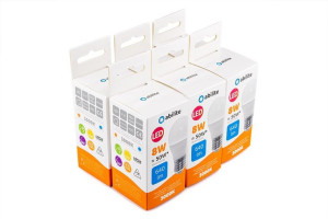 Żarówka Led Abilite Kulka Mleczna B.ciepła E27 8w/230v 640lm G45 /6-pack
