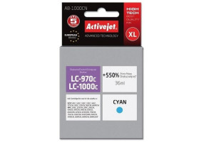 Tusz Activejet Brother Lc1000c Lc970c Ab-1000cn Cyan