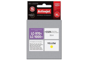 Tusz Activejet Brother Lc1000y Lc970y Ab-1000yn Yellow
