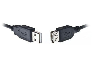 Kabel Usb 2.0 Gembird Przedłużacz Am-af 3m, Czarny