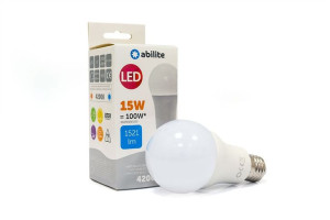 Żarówka Led Abilite Klasyczna Mleczna B.neutralna E27 15w/230v 1521lm A65