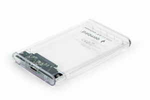 RAMKA GEMBIRD 2.5" USB 3.0 SATA ALU przeźroczysta  EE2-U3S9-6
