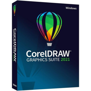 Nowy Corel 2021 Graphics Suite Coreldraw Win 32/64-bit Box