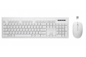 Zestaw Rebeltec Klawiatura Whiterun + Mysz Wireless White Usb