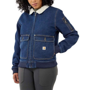 Kurtka Damska Carhartt Rugged Flex® Denim Sherpa BEECH