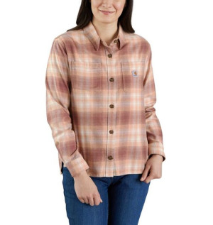 Koszula Damska Carhartt Rugged Flex® Loose Fit Flanner Shirt STUCCO