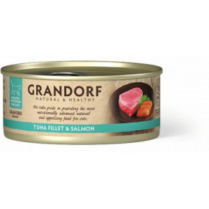 Grandorf Tuna Fillet & Salmon Karma Mokra Dla Kota Filet z Tuńczyka i Łosos