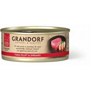 Grandorf Tuna Fillet & Shrimps Mokra Karma Dla Kota Filet z Tuńczyka i Krew