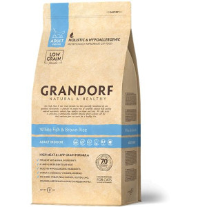 Grandorf White Fish & Brown Rice Indoor Karma Sucha Dla Kota 400 g