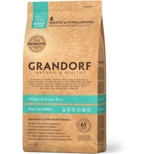 Grandorf 4 Meat & Brown Rice Adult All Breeds Karma Dla Dorosłych Psów Wszy