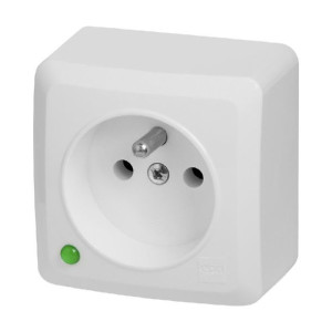 Gniazdo 2P+Z n/t Elektro-Plast biały 3733-00
