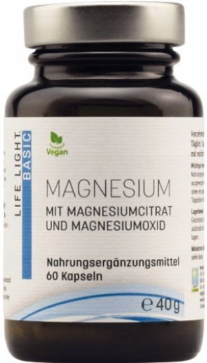 Cytrynian Magnezu + Tlenek Magnezu 300 Mg 60 Kaps