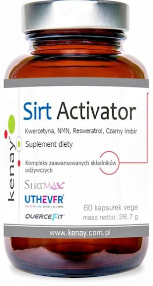 SIRT Activator Kwercetyna NMN Czarny Imbir 60 kaps